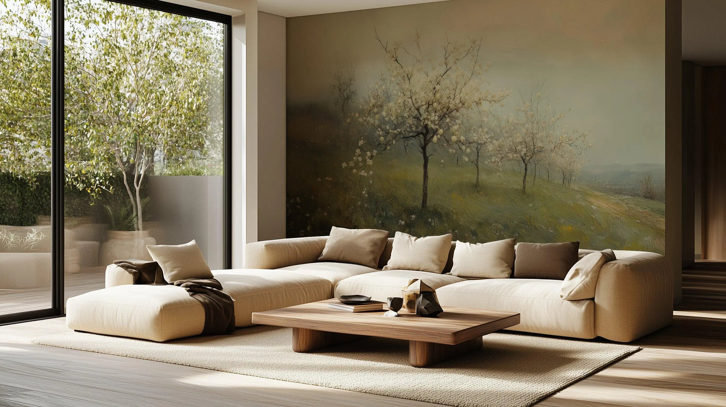 Blooming Trees wallpaper mural - XWALLX