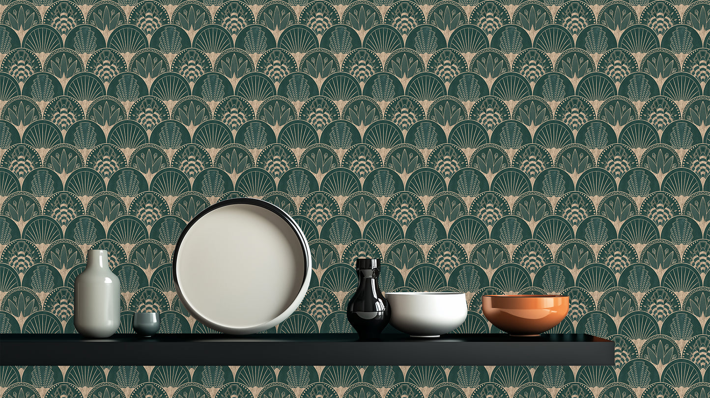 Art Deco Fan Pattern wallpaper - XWALLX