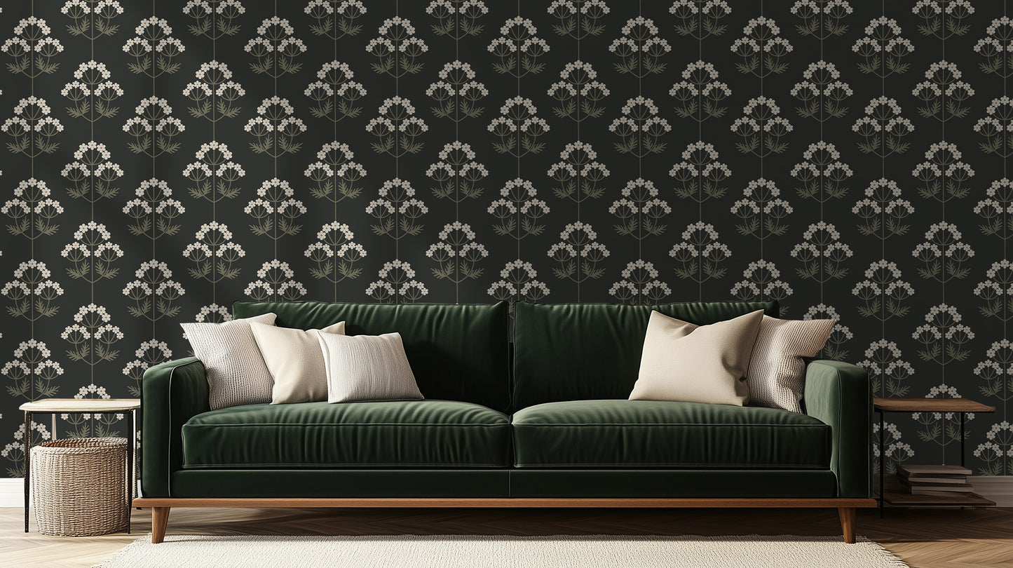 Golden Botanical Bloom wall art - XWALLX