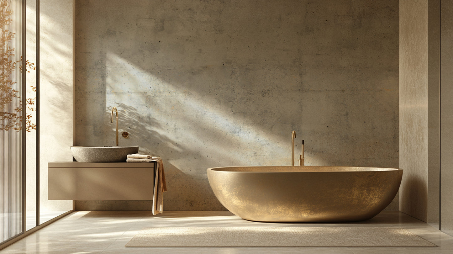 Bronze Bath Sanctuary wall mural - XWALLX