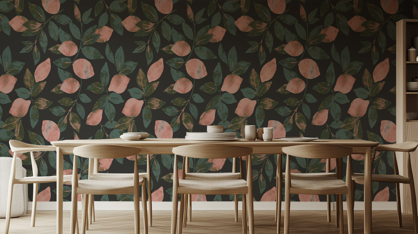 Blush Lemon Grove Artistic wallpaper - XWALLX