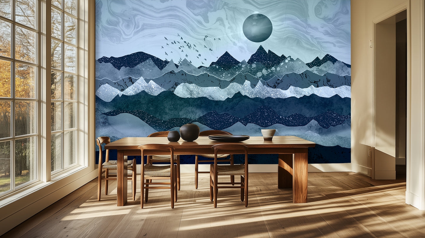 Lunar Peakscape Serenity wallpaper - XWALLX