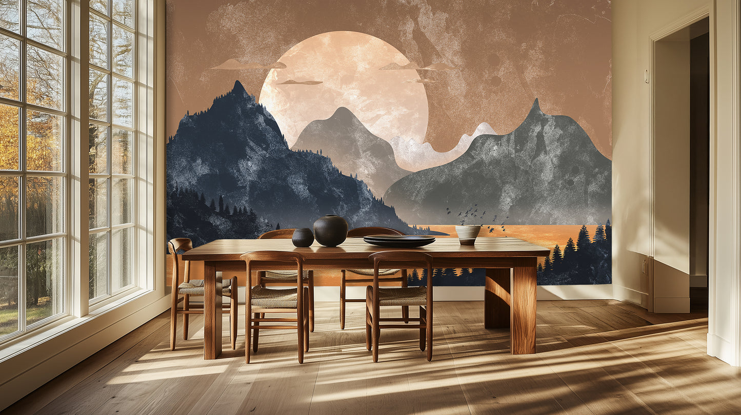 Textured Lunar Mountain wallpaper - XWALLX