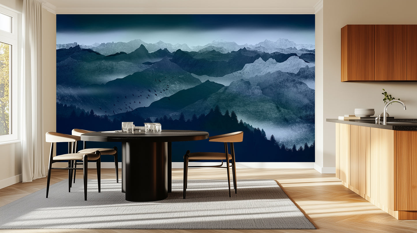 Soaring Birds Mountain wall art - XWALLX