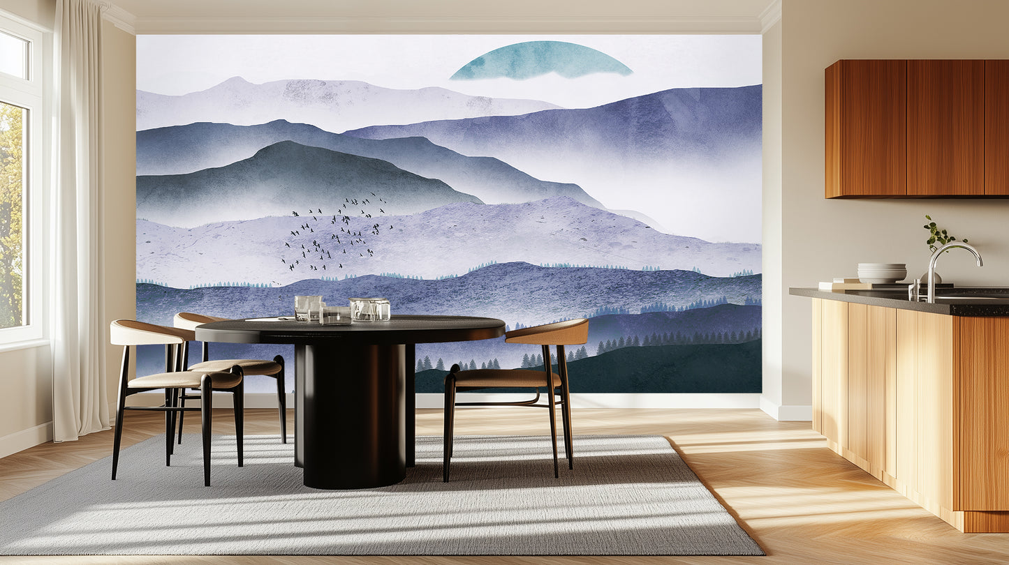 Ascending Birds Mountain Serenity wall art - XWALLX