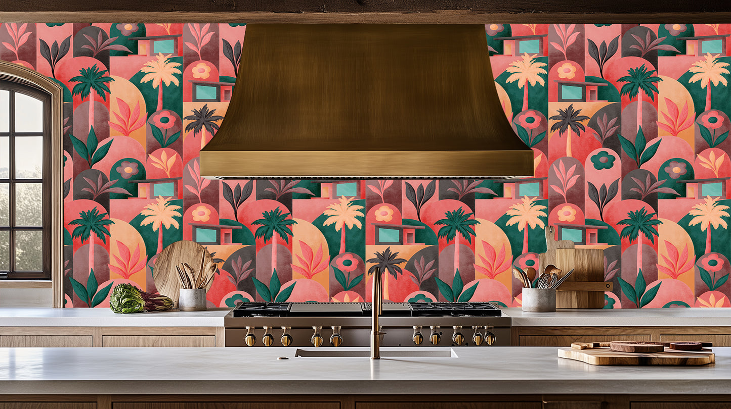 Tropical Flora Geometric wall decor - XWALLX