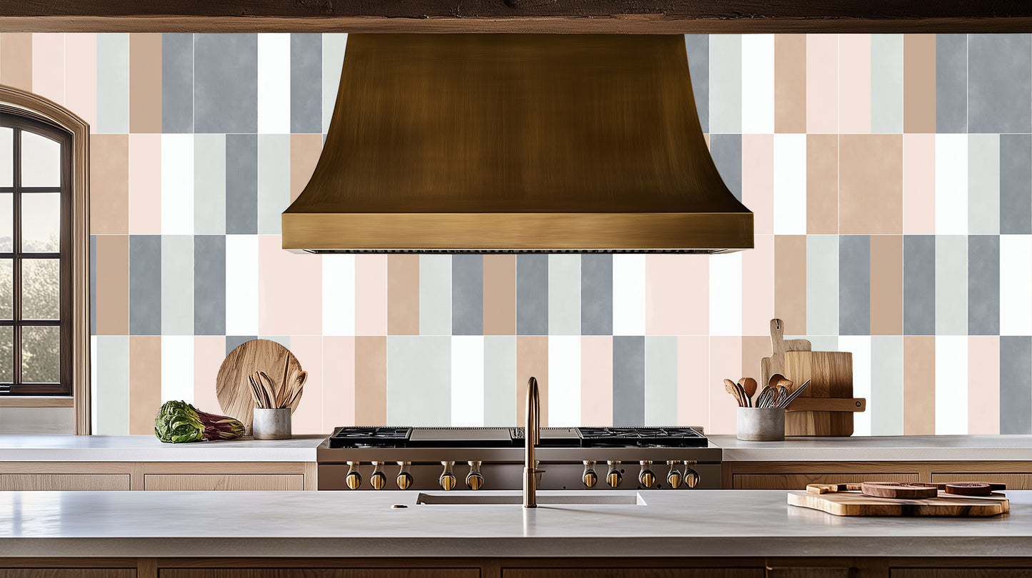 Tranquil Striped Wall Mural for Modern Interiors wall art - XWALLX