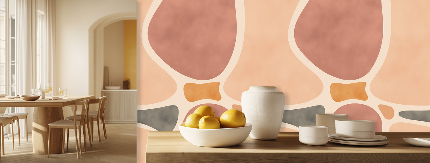 Organic Abstract Forms wallpaper - XWALLX