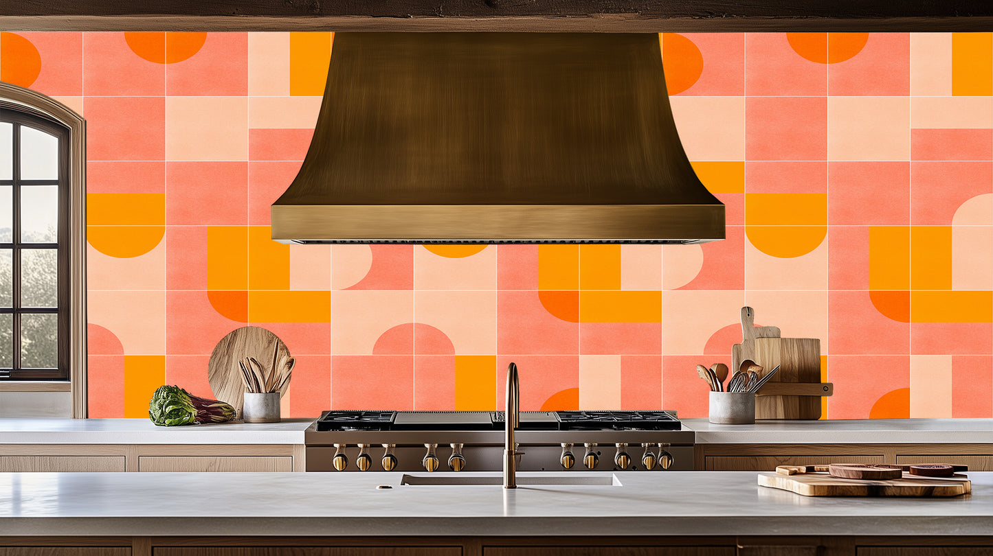 Sunrise Geometric Pattern wall art - XWALLX