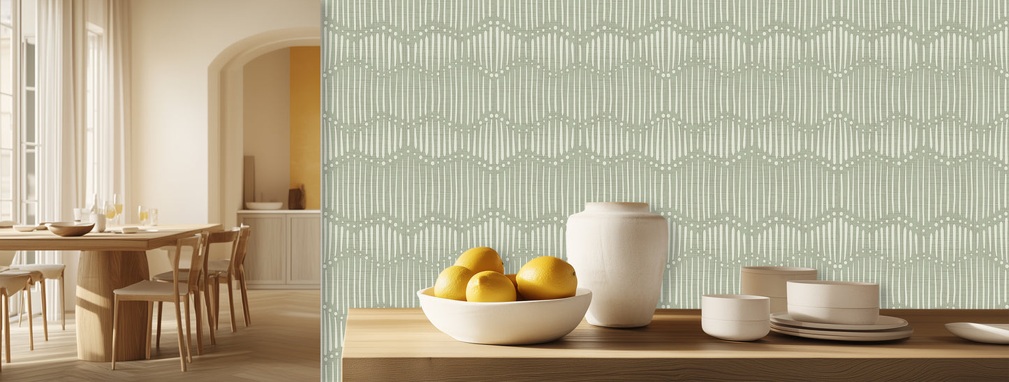 Wavy Texture Green wall art - XWALLX