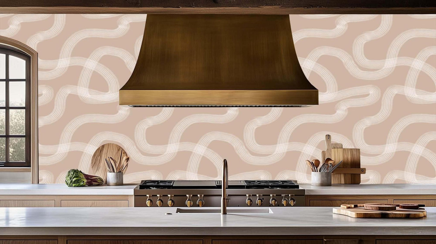 Wavy Contour Lines wall art - XWALLX