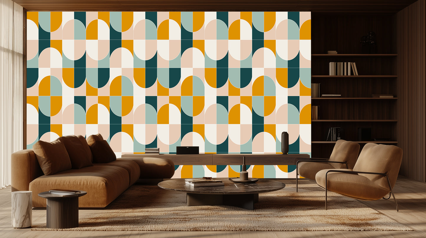 Vibrant Abstract Waves wall decor - XWALLX