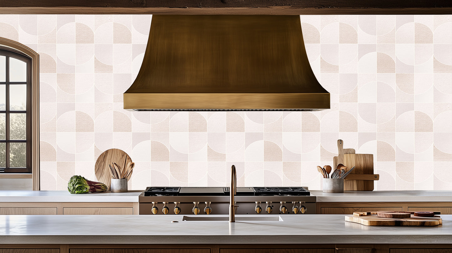 Geometric Wave Wall Mural for Contemporary Spaces wall art - XWALLX