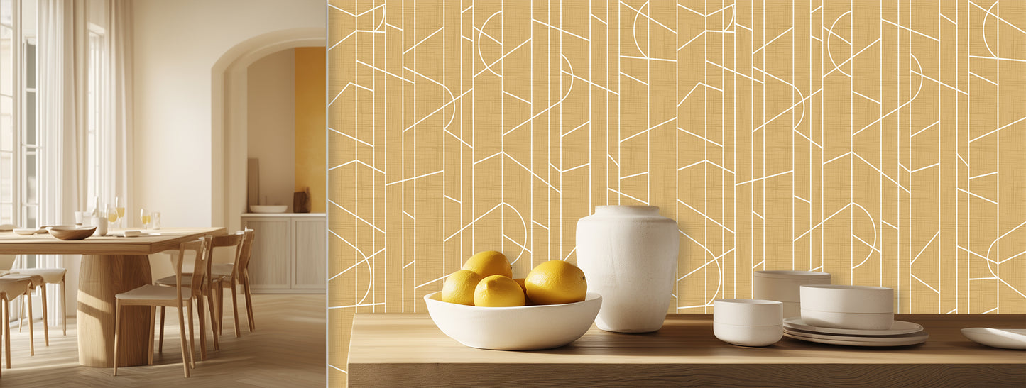 Geometric Forest Wall Mural for Modern Interiors wallpaper - XWALLX