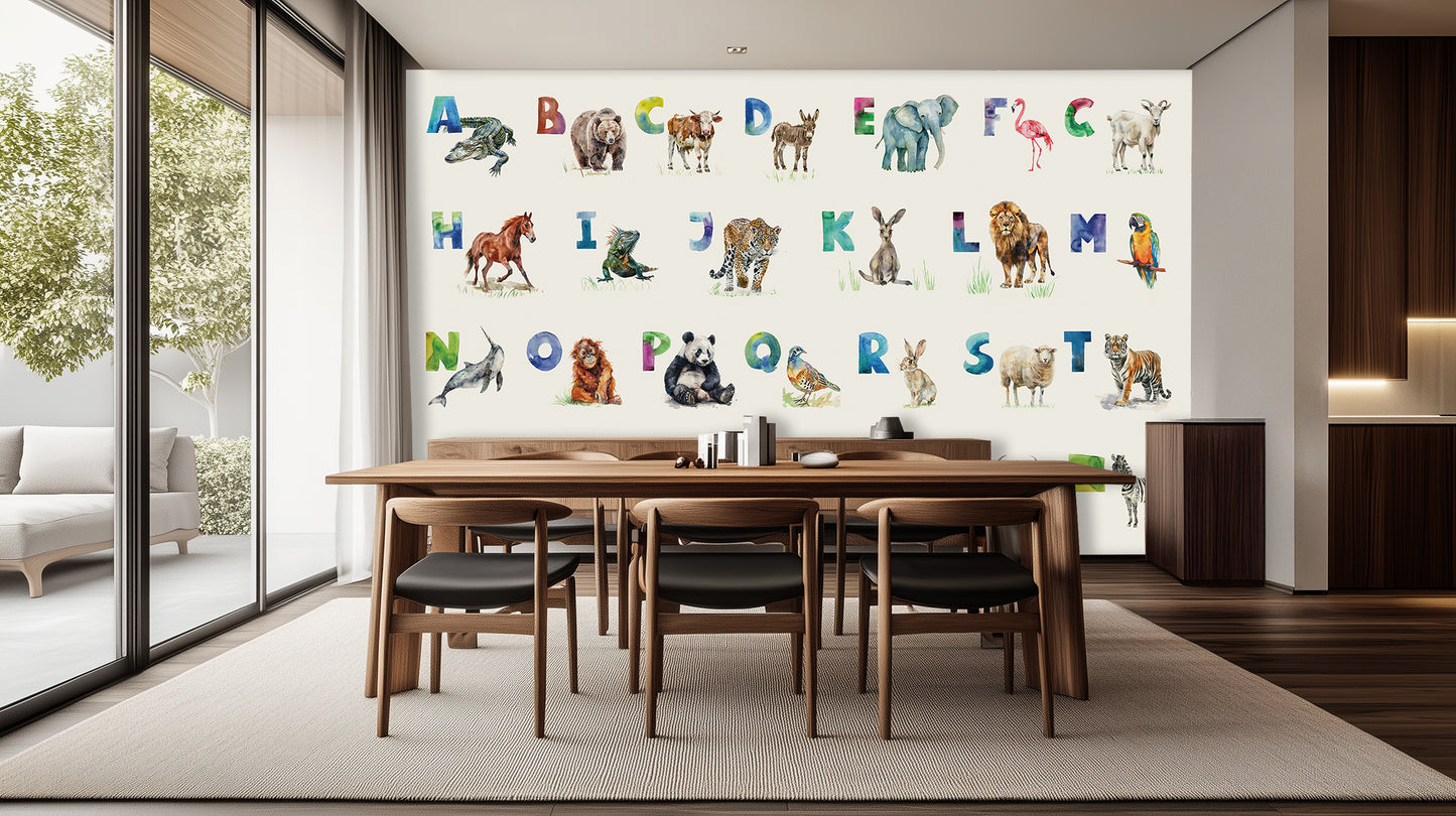 Whimsical Animal Alphabet wallpaper - XWALLX
