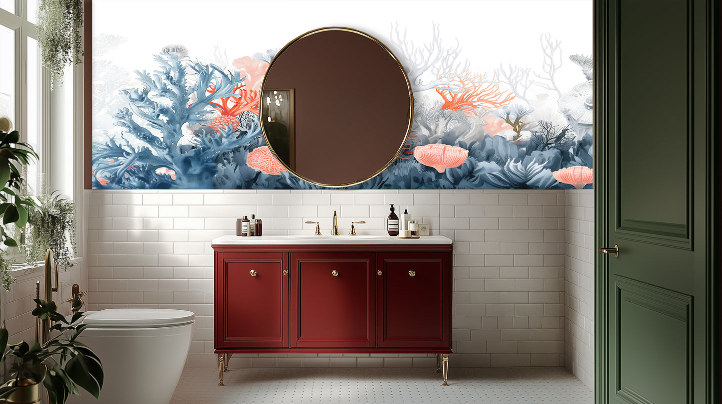 Vibrant Coral Reef wallpaper mural - XWALLX