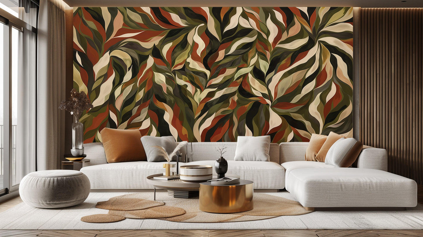 Lush Leafy Abstract wall decor - XWALLX