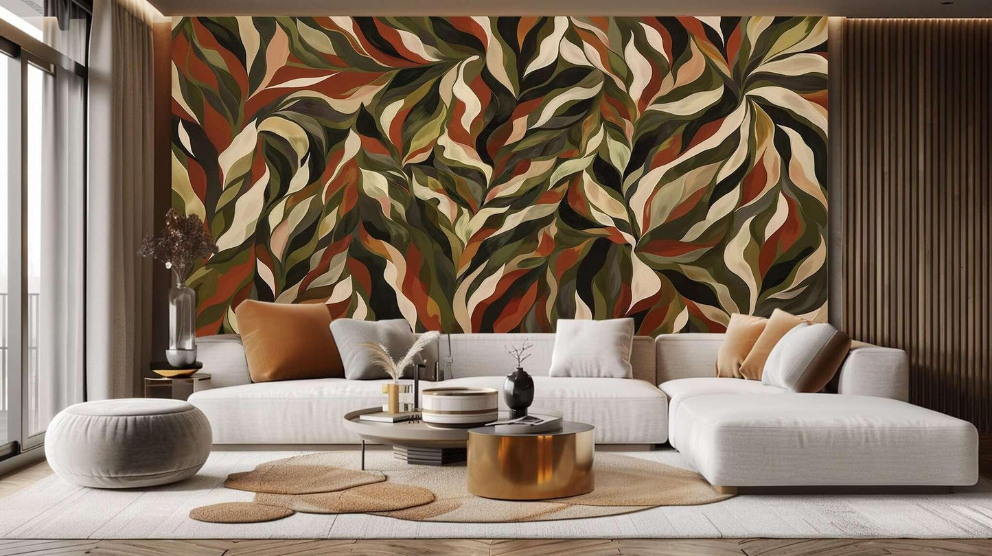 Lush Leafy Abstract wall decor - XWALLX