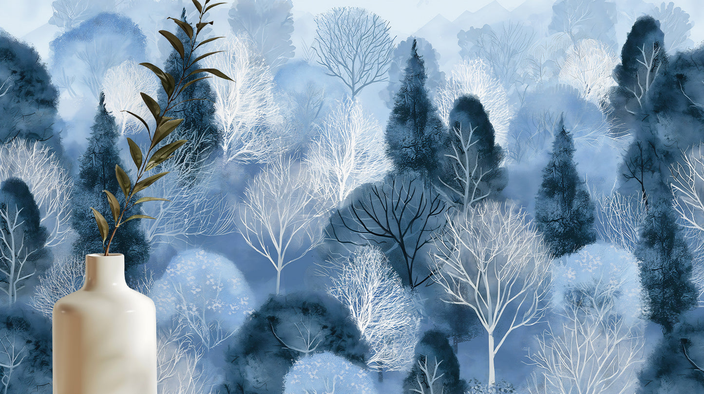 Serene Blue Forest wallpaper - XWALLX