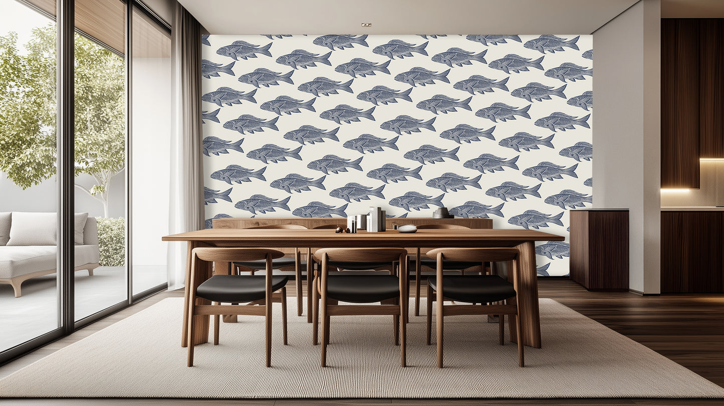 Graceful Fish Pattern wall art - XWALLX