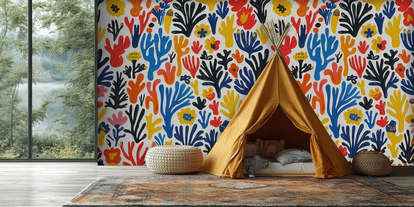 Playful Botanical wallpaper - XWALLX