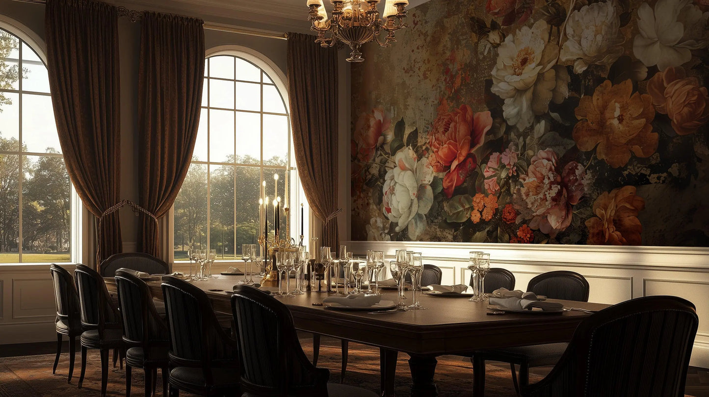 Rustic Flower wallpaper mural - XWALLX