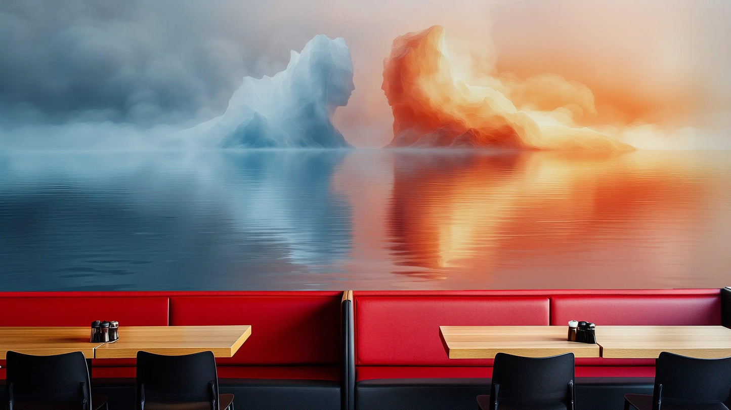 Fire and Ice wall art - XWALLX