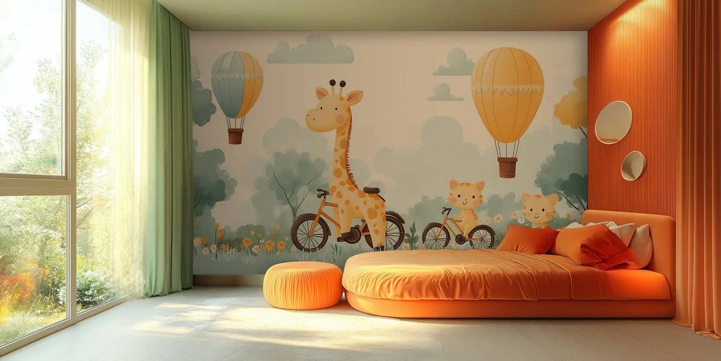 Giraffe wall mural - XWALLX