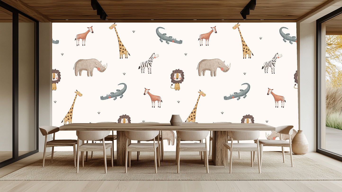 Whimsical Safari Animals wallpaper - XWALLX