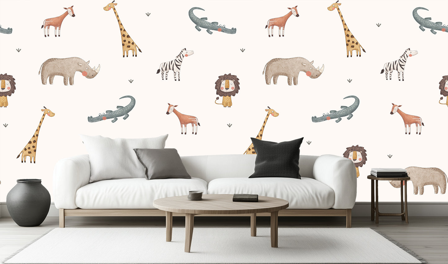 Whimsical Safari Animals wall decor - XWALLX