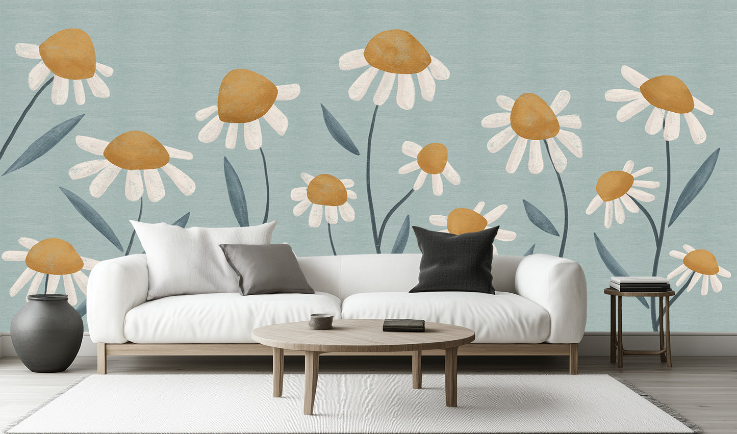 Whimsical Daisy Flower wall decor - XWALLX