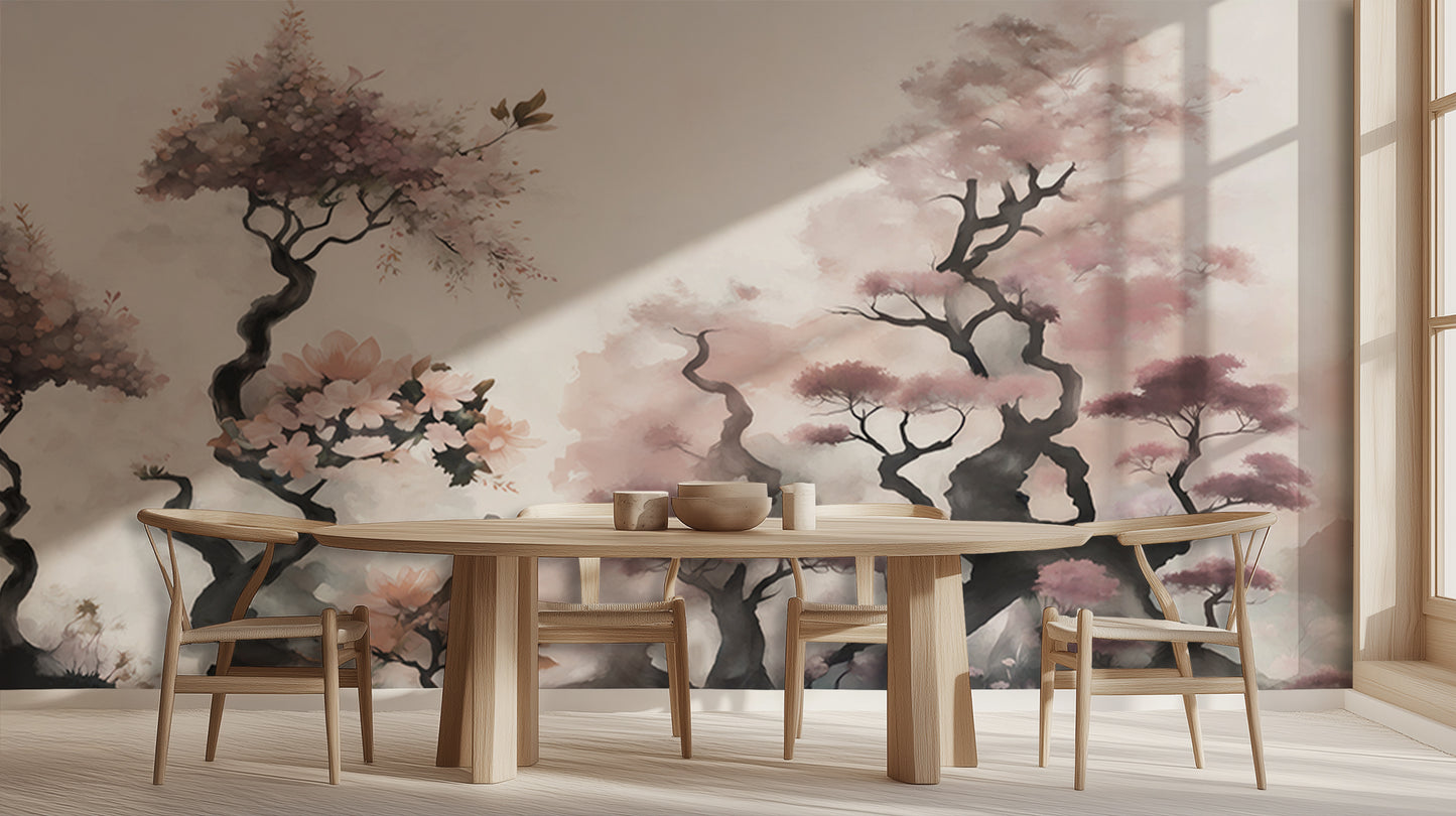 Blossoming Trees Watercolor wall art - XWALLX