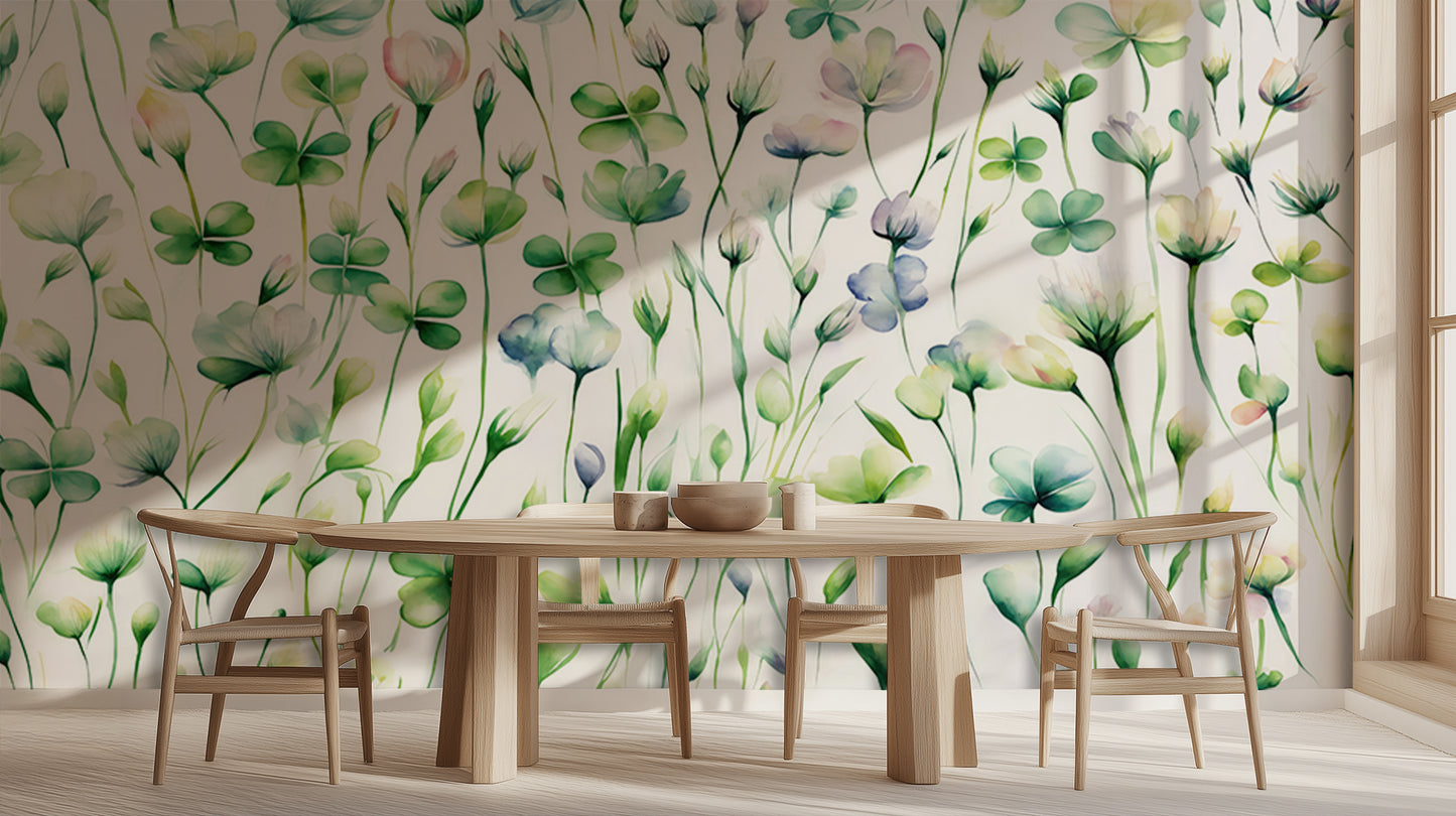 Pastel Clover Meadow wall art - XWALLX