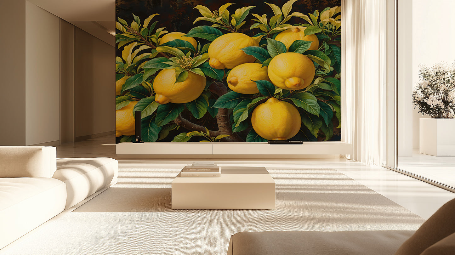 Vibrant Lemon Grove wallpaper - XWALLX