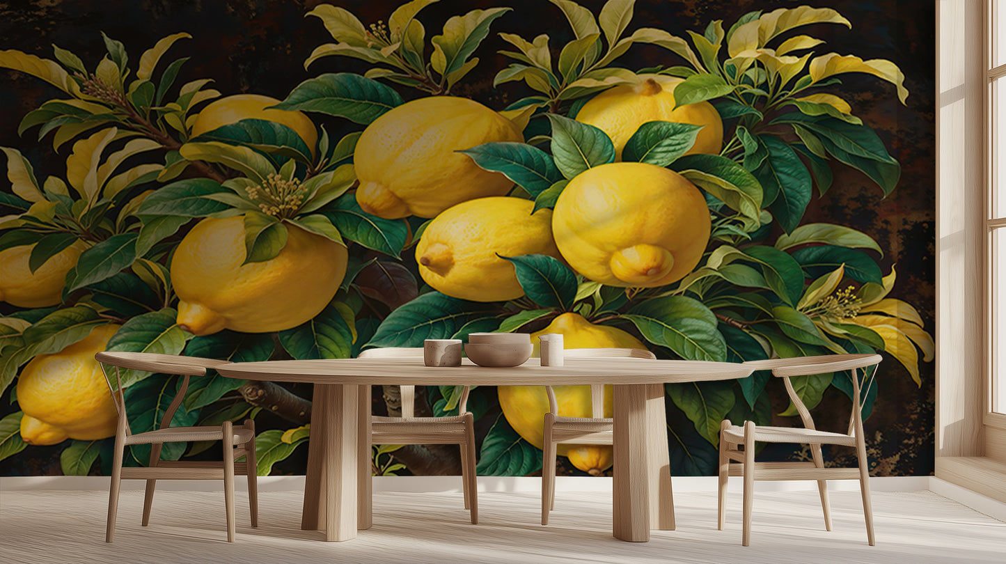 Vibrant Lemon Grove wall art - XWALLX