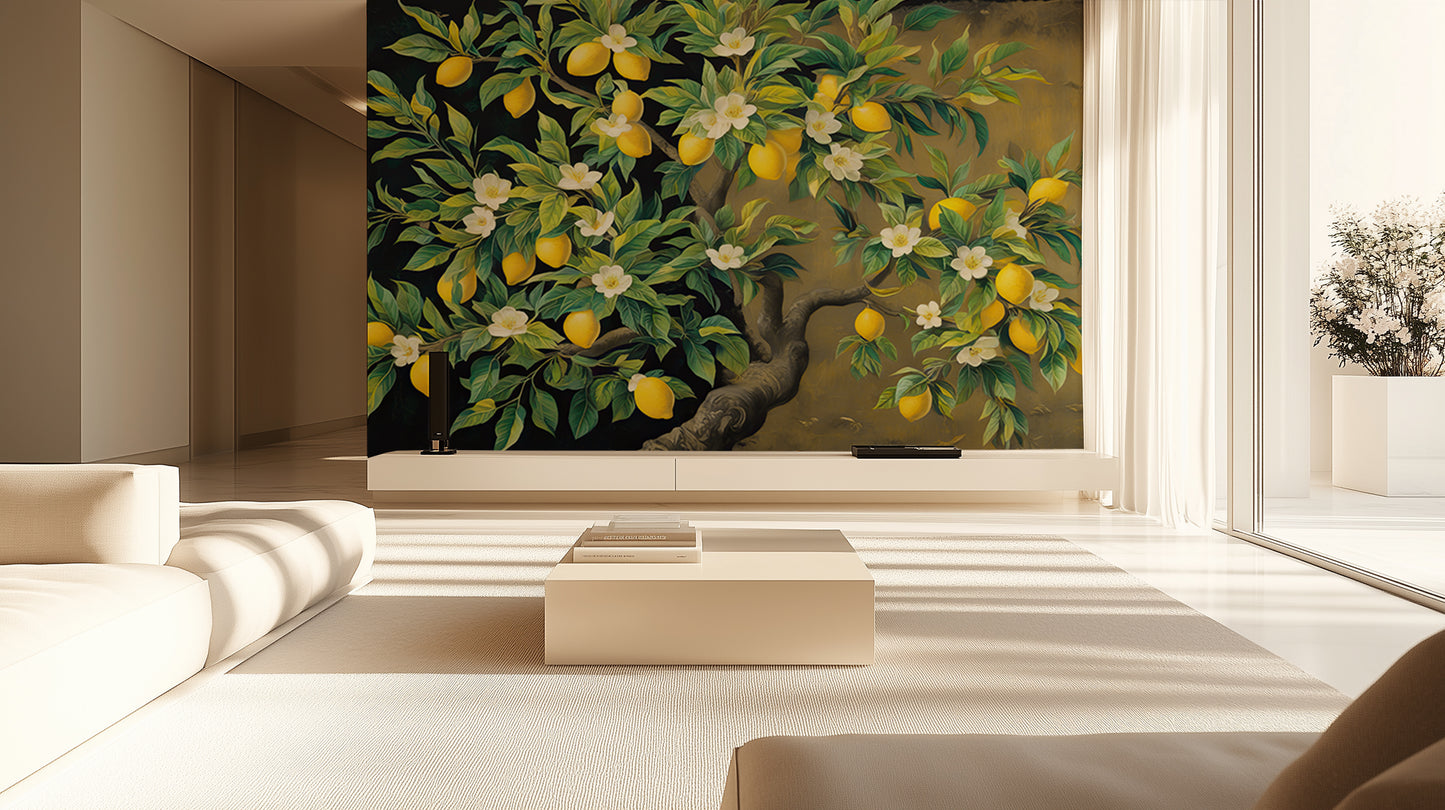 Vibrant Lemon Grove wallpaper - XWALLX