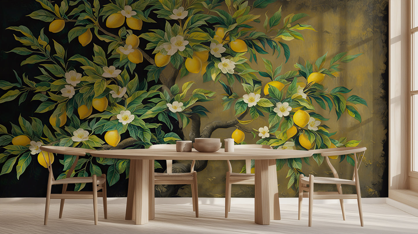 Vibrant Lemon Grove wall art - XWALLX