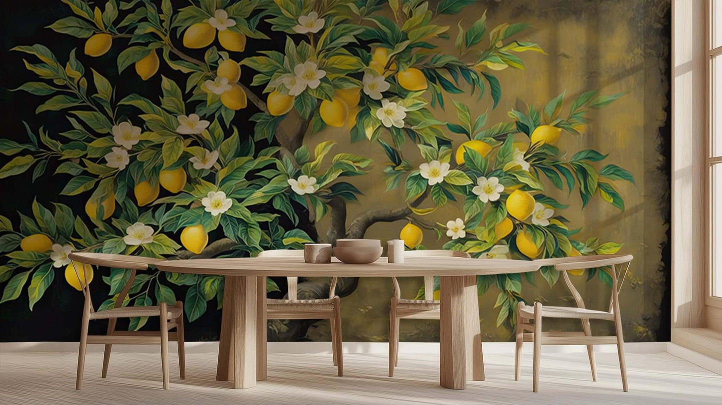 Vibrant Lemon Grove wall art - XWALLX