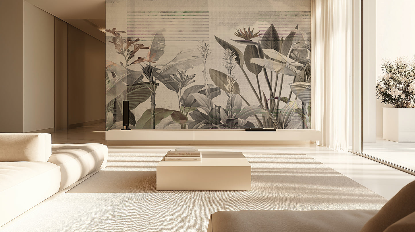 Tropical Botanical Serenity wall decor - XWALLX