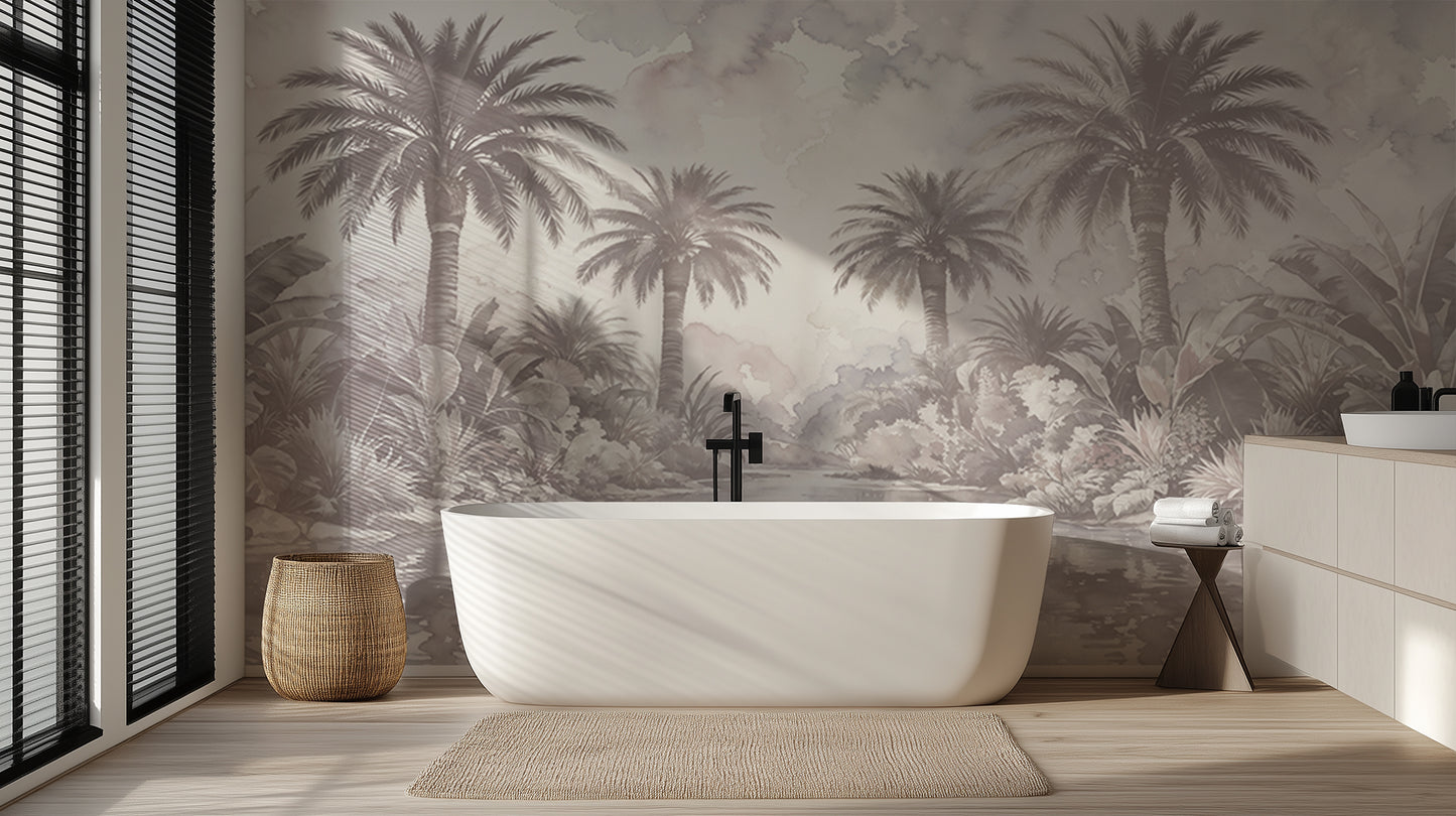 Tropical Palm Oasis wallpaper - XWALLX