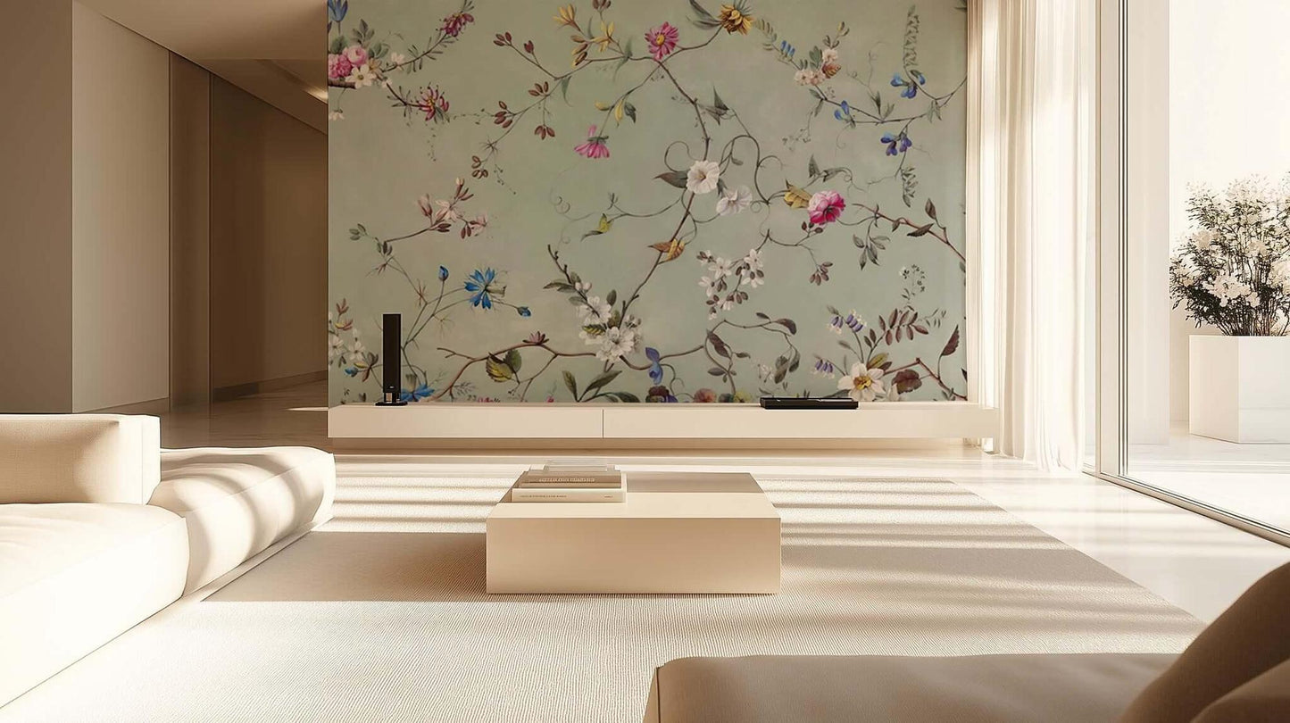 Whimsical Floral Serenity wall decor - XWALLX