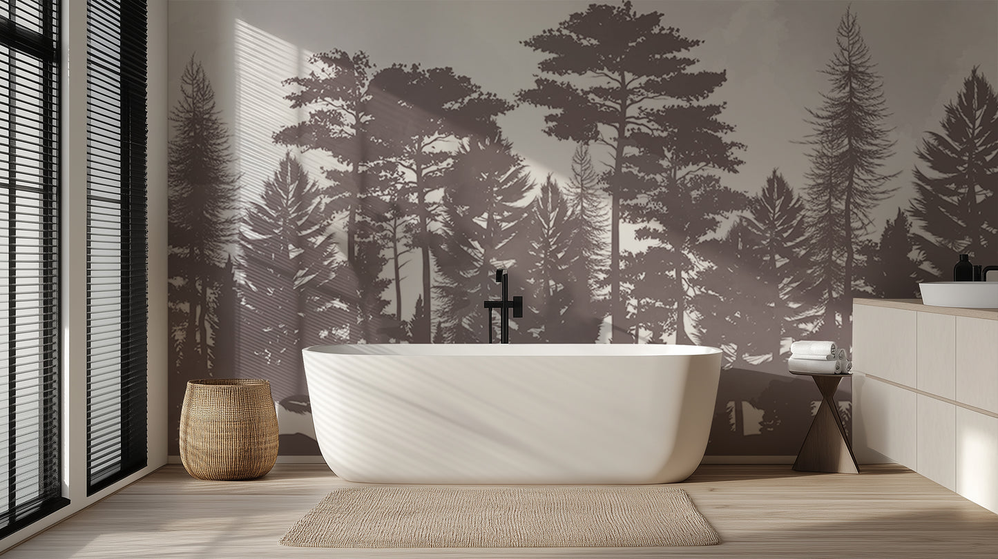 Silhouette Forest wall art - XWALLX