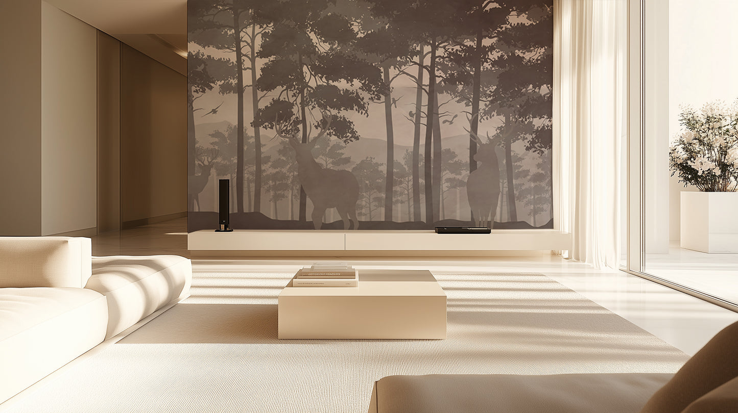 Whimsical Forest Silhouette wall decor - XWALLX