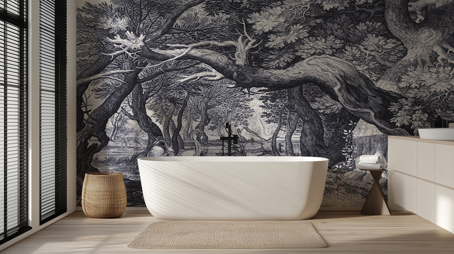 Majestic Tree Landscape wall mural - XWALLX
