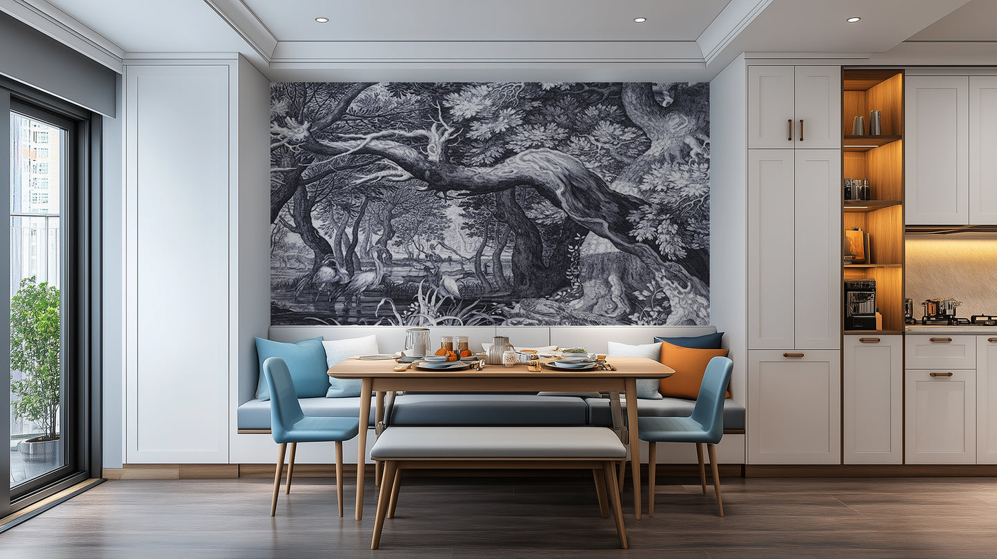 Majestic Tree Landscape wallpaper mural - XWALLX