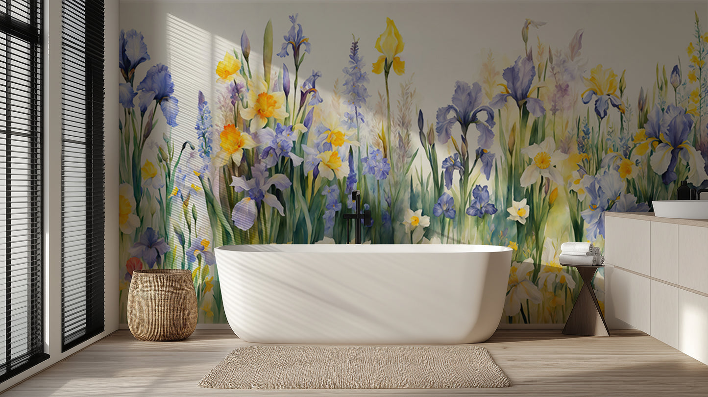 Blooming Garden Floral wallpaper mural - XWALLX