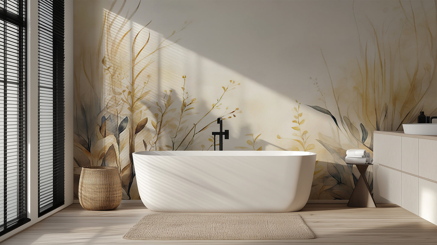 Serene Floral Escape wall mural Mural wall mural - XWALLX