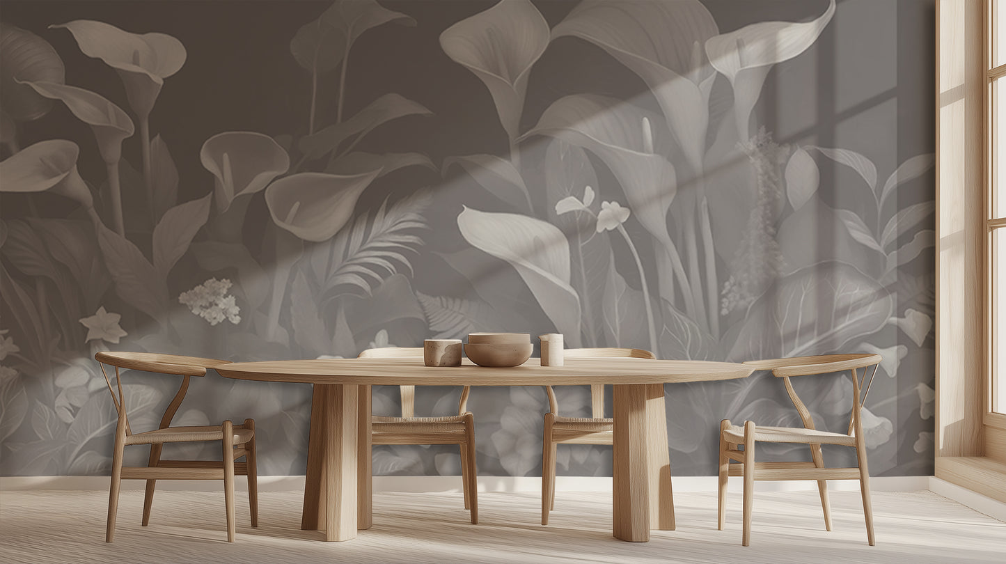 Monochromatic Botanical wall art - XWALLX