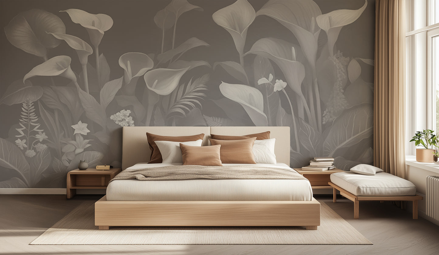 Monochromatic Botanical wall decor - XWALLX
