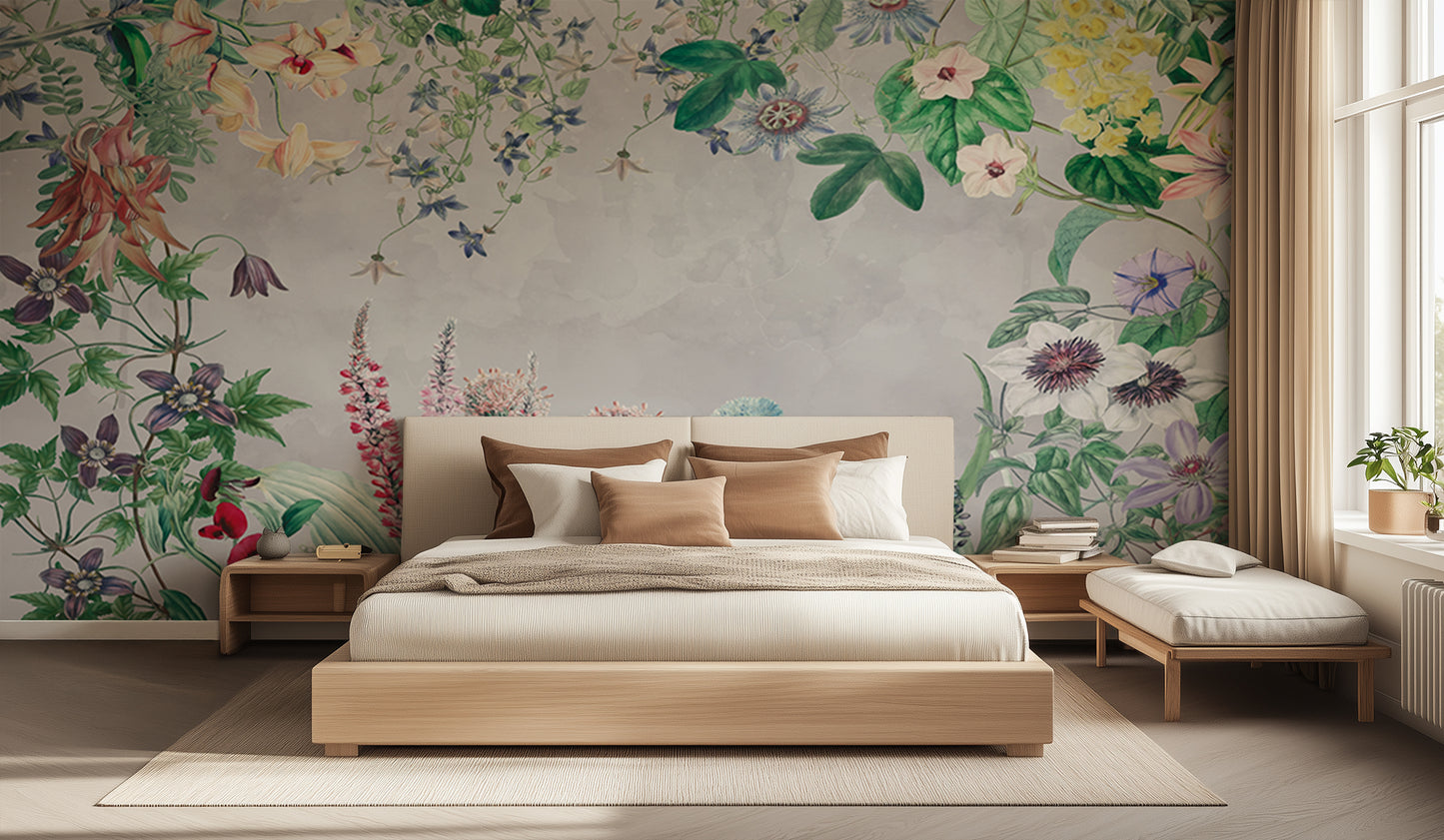 Vibrant Botanical Flourish wall decor - XWALLX